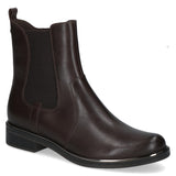 Caprice Chelsea Zip Boot Nappa Leather In Brown