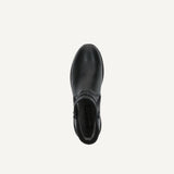 Caprice Fur Lined Ankle Boots in Black Nappa
