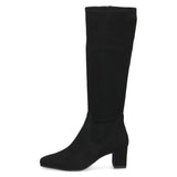 Caprice Knee High Boot Stretch Boot In Black