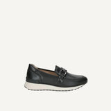 Caprice Leather Slipper In Black Nappa