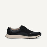 Caprice Leather Sneaker In Black Comb
