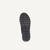 Caprice Leather Sneaker  In Dark Brown Comb