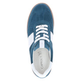 Caprice Leather Women's Trainers in Ocean/White