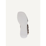 Caprice Sandal In Taupe Metallic