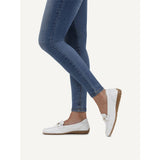 Caprice Slipper In White Deer
