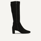 Caprice Stretch Knee High Boots in Black