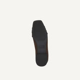 Caprice Suede Ballerina In Dark Brown