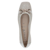 Caprice Women's Ballerina heel Pumps in White