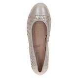Caprice Women's Ballerinas Flat Shoes in Taupe Metallic