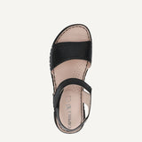 Caprice Women's Heeled Sandals in Black Nappa