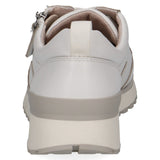 Caprice Women's Leather Trainers in White Nappa