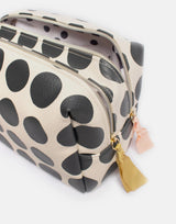 Caroline Gardner Mono Big Spot Large Travel Washbag