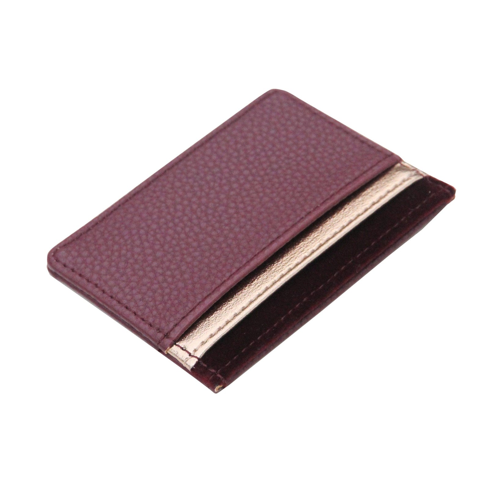 Caroline Gardner Velvet Burgundy Cardholder - Main Image