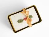 Cartwright & Butler Iced Christmas Loaf Cake Gold Christmas Tin