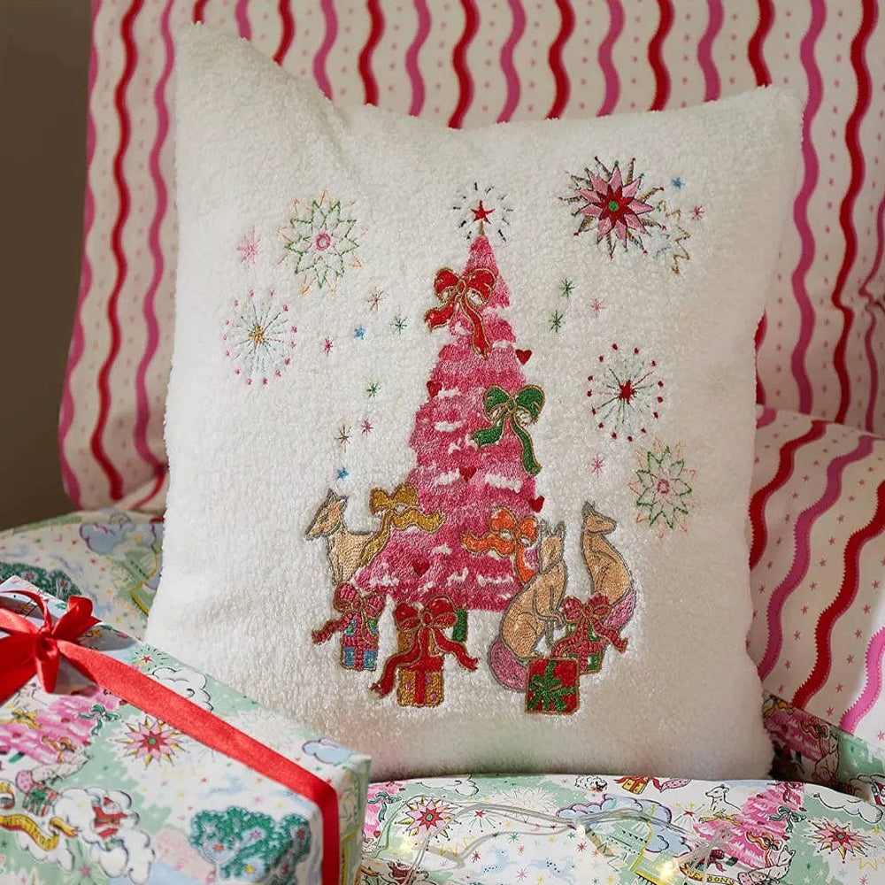 Cath Kidson The Night Before Christmas Cushion 45X45cm White