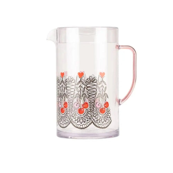 Cath Kidston Picnic Pitcher Jug 2L In Cherry White