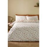 Catherine Lansfield Autumn Leaves Reversible Double Duvet Cover In Natural