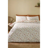 Catherine Lansfield Autumn Leaves Reversible King Duvet Cover Set In Natural