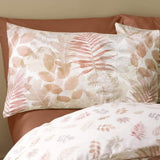 Catherine Lansfield Autumn Leaves Reversible King Duvet Cover Set In Natural