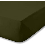 Catherine Lansfield Brushed Cotton King Fitted Sheet In Green