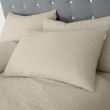 Catherine Lansfield Brushed Cotton Standard Pillowcase Pair In Cream