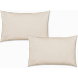 Catherine Lansfield Brushed Cotton Standard Pillowcase Pair In Cream