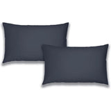 Catherine Lansfield Brushed Cotton Standard Pillowcase Pair In Navy Blue