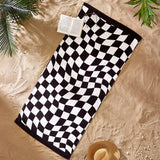 Catherine Lansfield Checkerboard Cotton Beach Towel