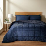 Catherine Lansfield Cosy Cord Coverless 6.5 Tog Comforter Duvet Navy Blue