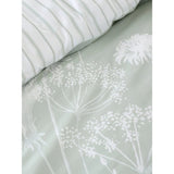 Catherine Lansfield Meadowsweet Floral Reversible Duvet Cover Set Green