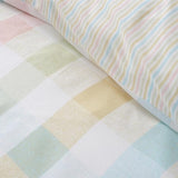 Catherine Lansfield Spring Check Reversible King Size Duvet Set In Multi