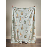 Catherine Lansfield Spring Gonks Cosy Fleece Throw In Mint
