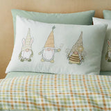 Catherine Lansfield Spring Gonks Reversible Double Duvet Cover Set In Mint Green