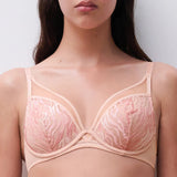 Chantelle Electra Plunge T-Shirt Bra In Nude Camaieu