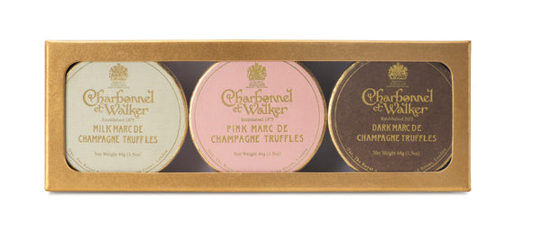Charbonnel et Walker Marc De Champagne Mini Truffle Trio Gift Set 132G
