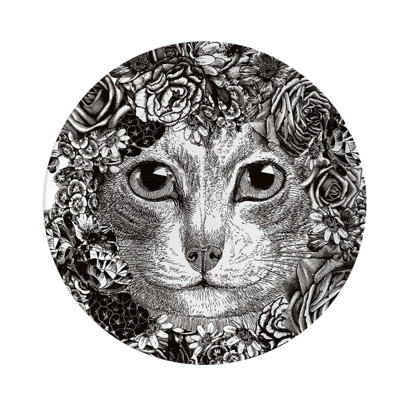 Chase and Wonder Flower Cat Plate