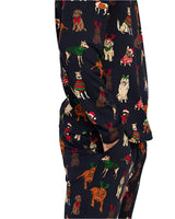 Chelsea Peers 12 Dogs of Christmas Print Mens Long Pyjama Set