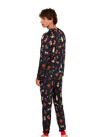 Chelsea Peers 12 Dogs of Christmas Print Mens Long Pyjama Set