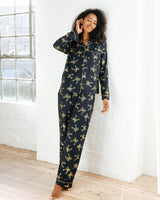 Chelsea Peers Gold Ribbon Bow Print Long Pyjama Set