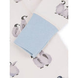 Chelsea Peers Kids' Cotton Blend Penguin Print Pyjama Set In Off White