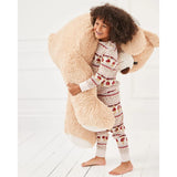 Chelsea Peers Kids The Bear Christmas Fair Isle Print Long Pyjama Set