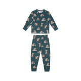 Chelsea Peers Kids Wilderness Bear Print Long Pyjama Set
