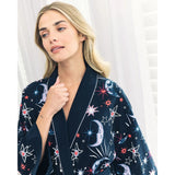 Chelsea Peers Organic Cotton Mystic Moon Print Kimono Dressing Gown