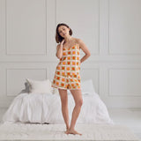 Chelsea Peers Organic Cotton Sunshine Tile Print Cami Short Pyjama Set