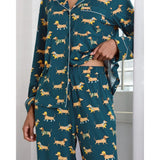 Chelsea Peers Sausage Dog Stroll Print Long Pyjama Set