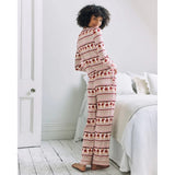 Chelsea Peers The Bear Christmas Fair Isle Print Long Pyjama Set