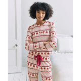 Chelsea Peers The Bear Christmas Fair Isle Print Long Pyjama Set