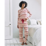 Chelsea Peers The Bear Christmas Fair Isle Print Long Pyjama Set