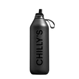 Chilly's Series 2 Flip Bottle In Abyss Black, 1L