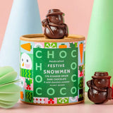 Chococo Dark Chocolate Snowman Shapes Tube